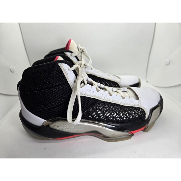 Air Jordan 38 Fundamentals Basketball Shoes Men\'s 7.5 White Black Court Sneakers